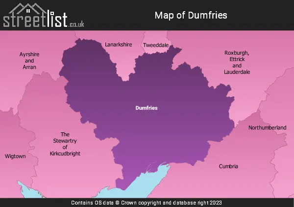 Map of Dumfries