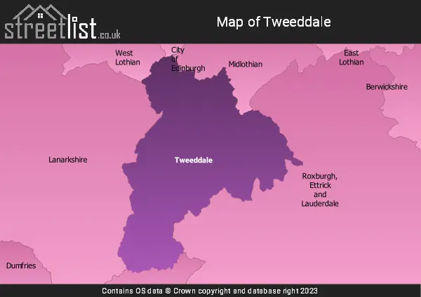 Map of Tweeddale