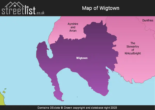 Map of Wigtown