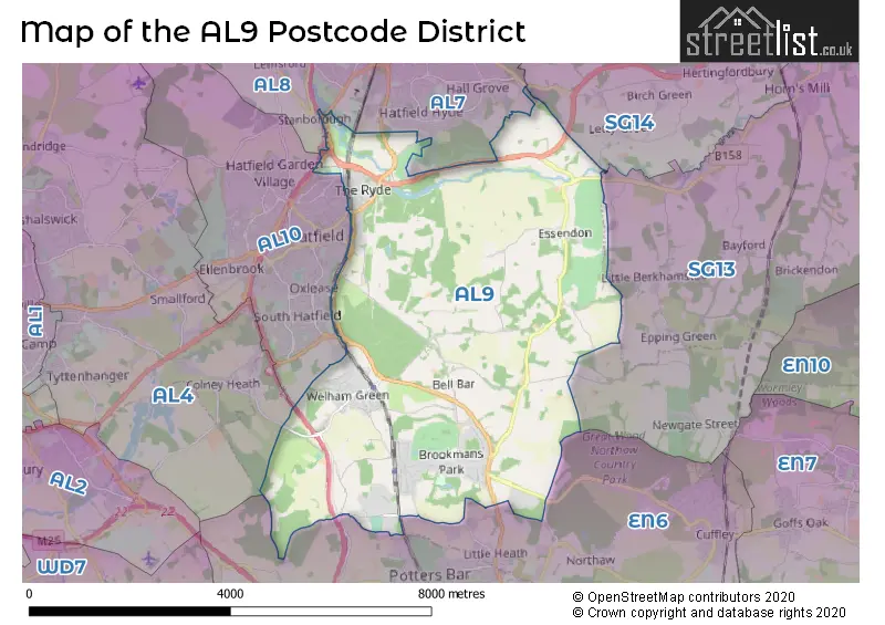 Map of the district