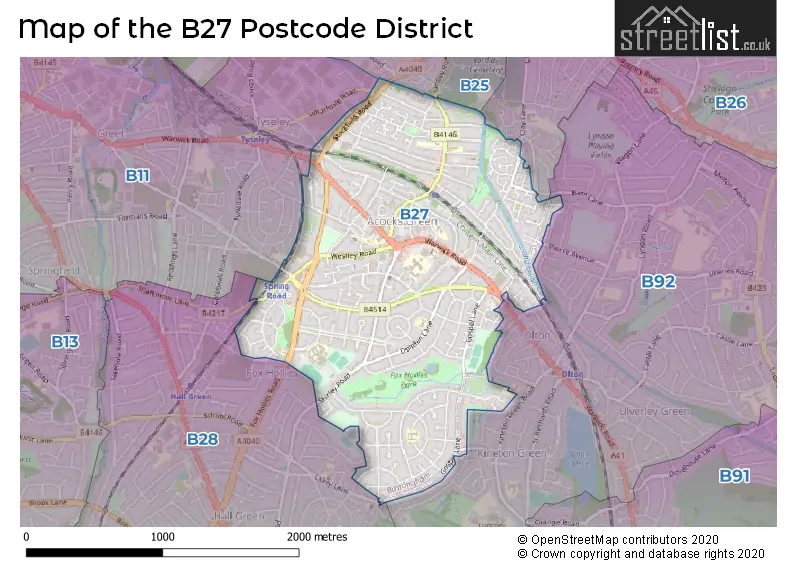 The B27 Postcode District