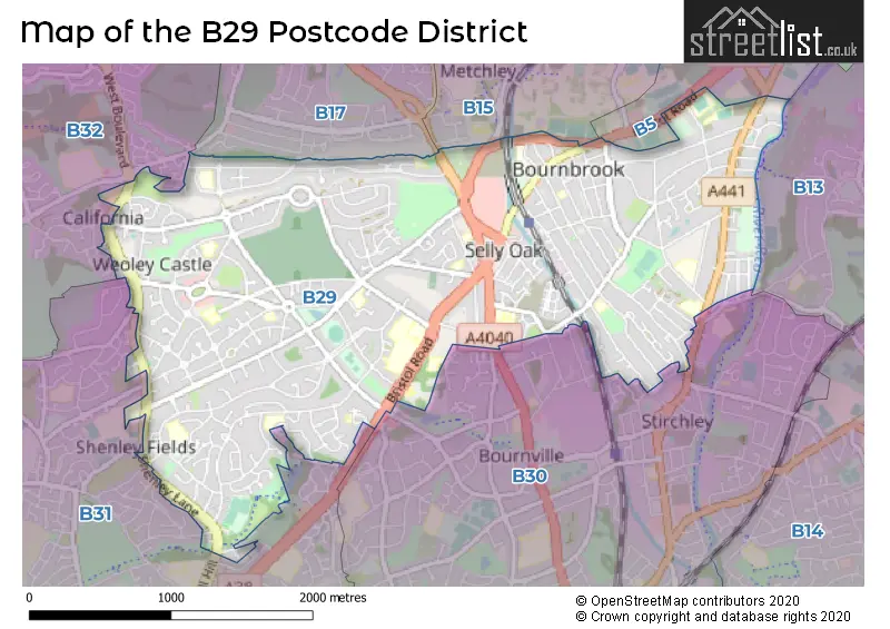 B29 Postcode District