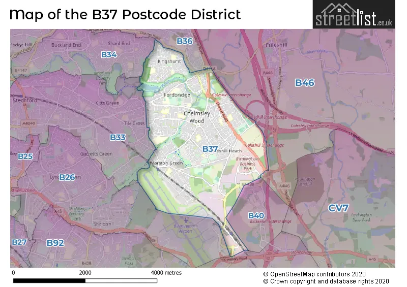 Map of the district