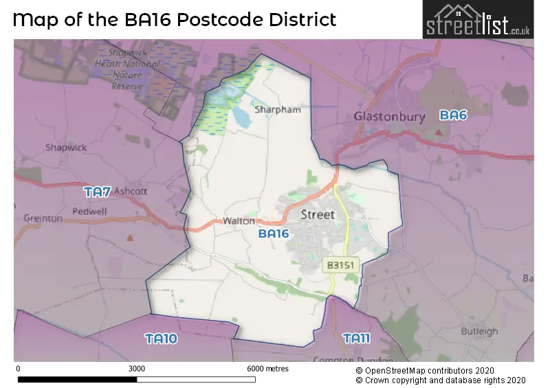 Map of the district