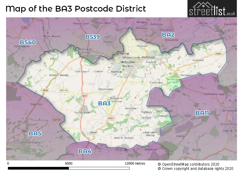 Map of the district