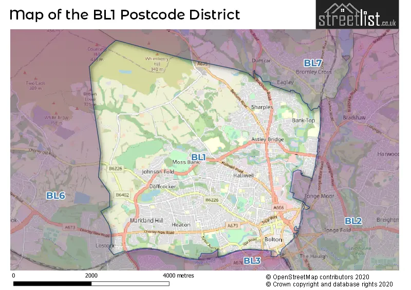 Map of the district