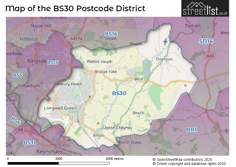 Map of the district