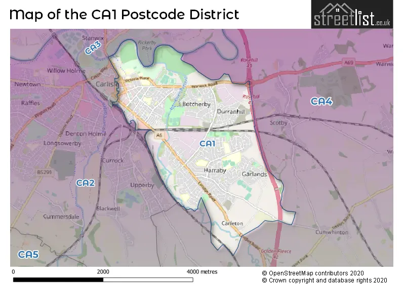 Map of the district