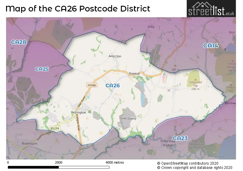 Map of the district