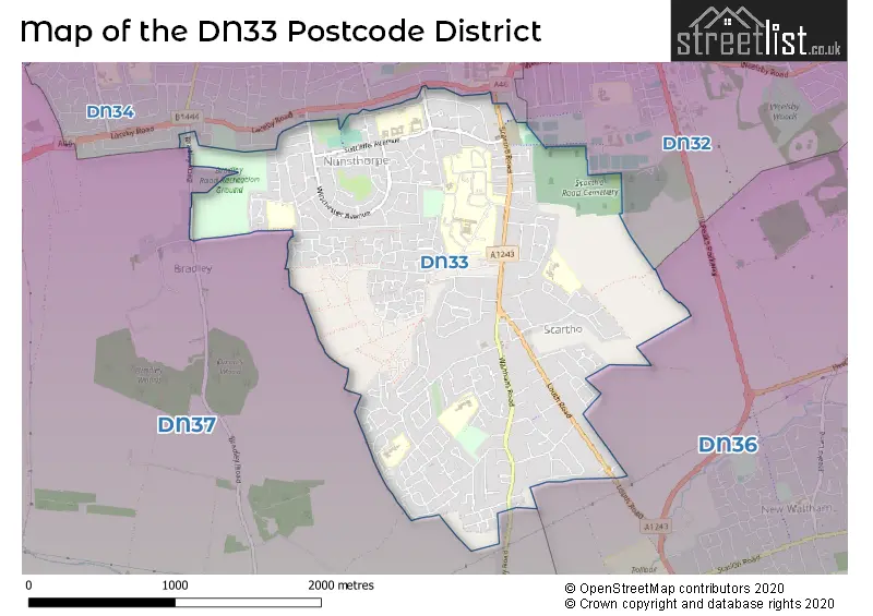 Map of the district