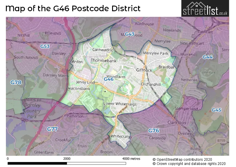 Map of the district