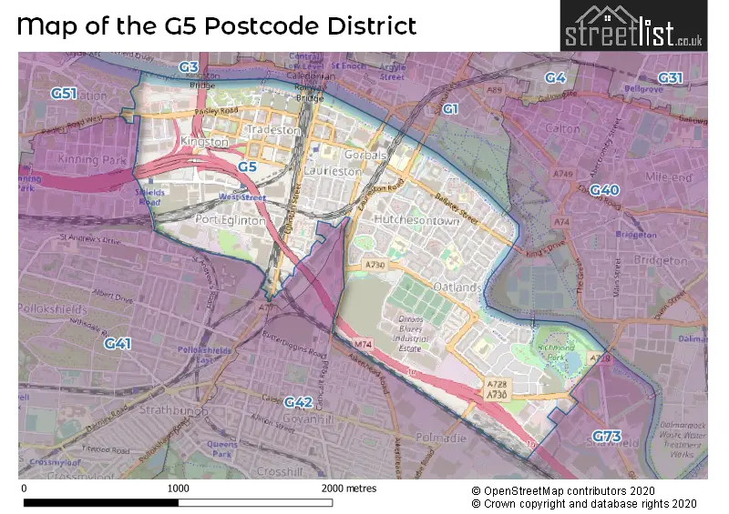 Map of the district