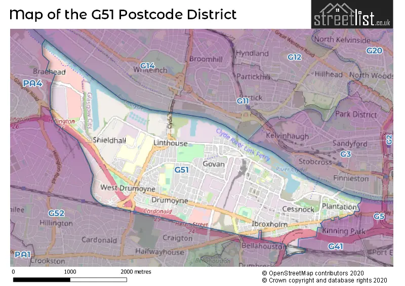 Map of the district