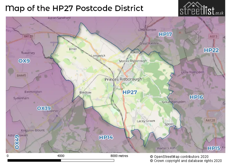 Map of the district