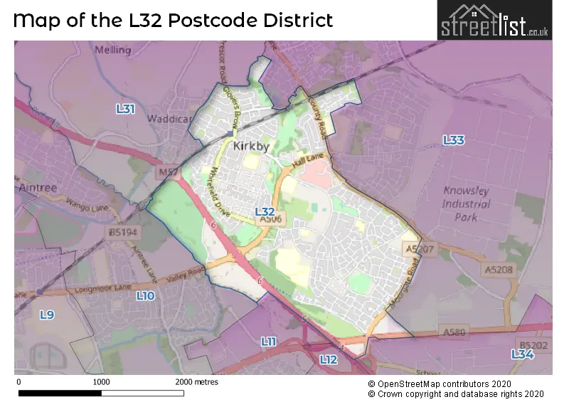 Map of the district