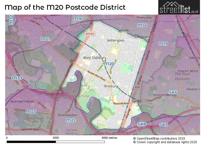 Map of the district