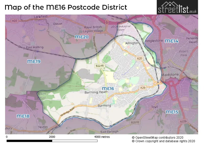 Map of the district