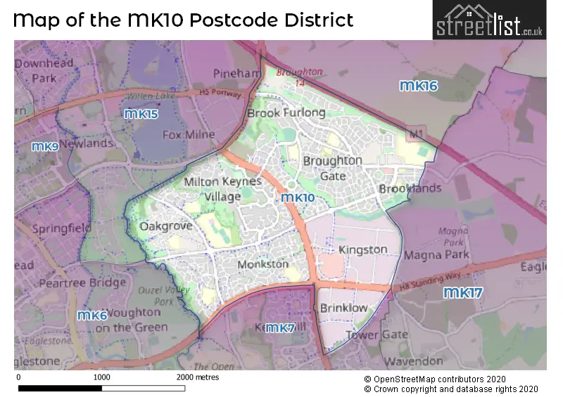 Map of the district