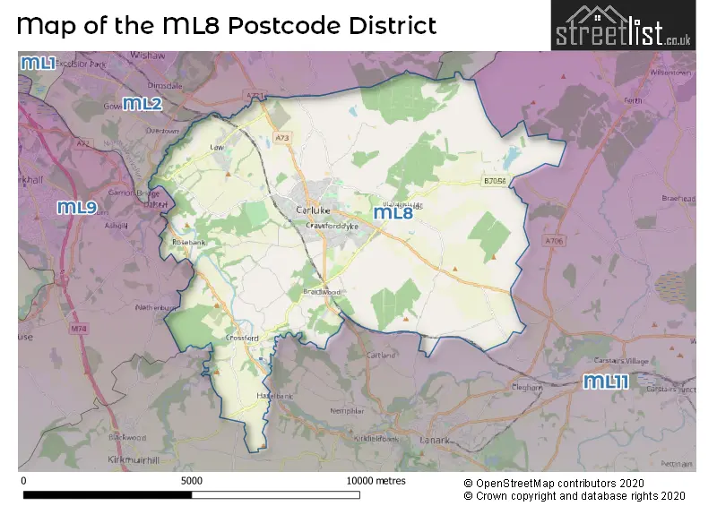 Map of the district