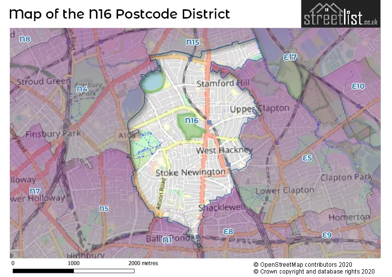 Map of the district