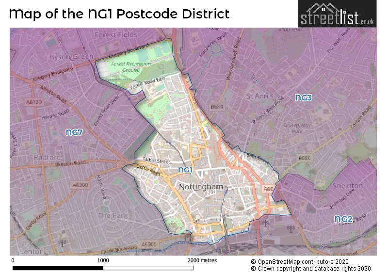 Map of the district