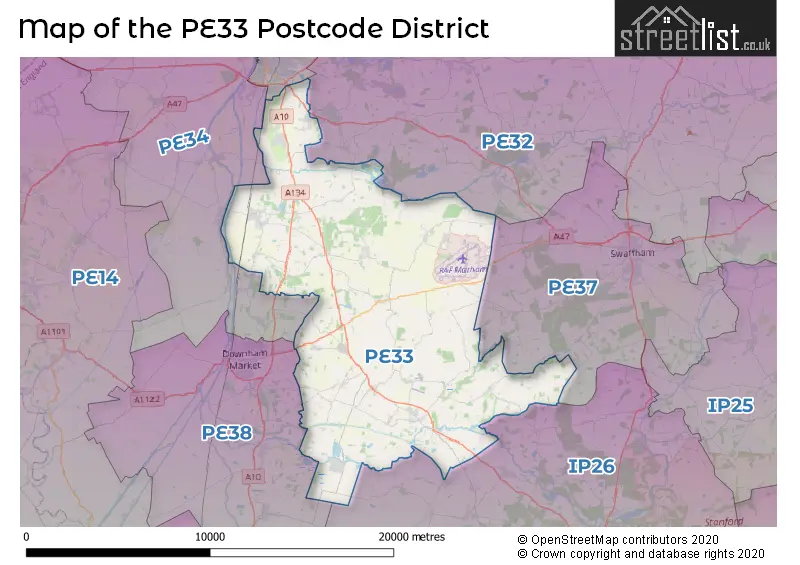 Map of the district