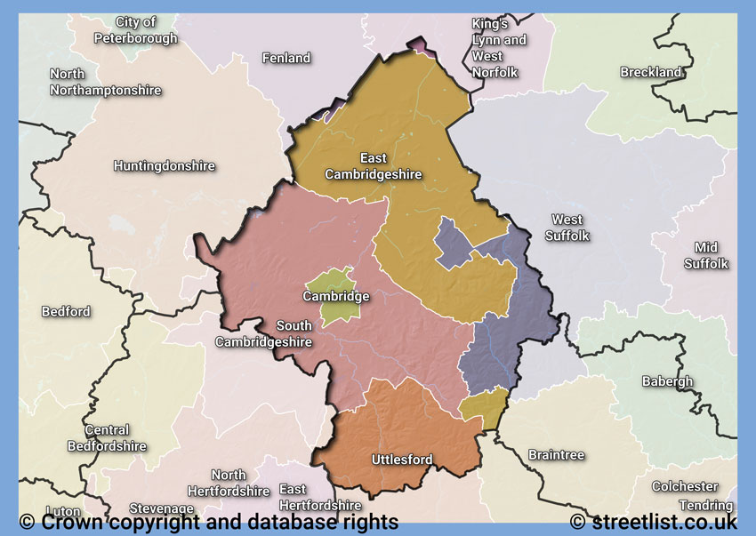 Councils within the CB area