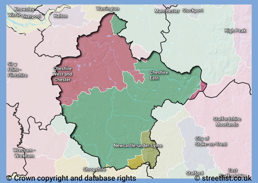 Councils within the CW area