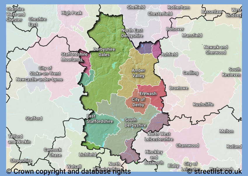 Councils within the DE area