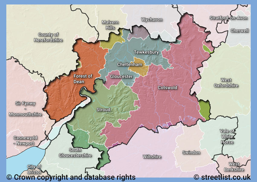 Councils within the GL area