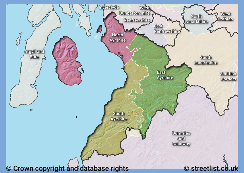 Councils within the KA area