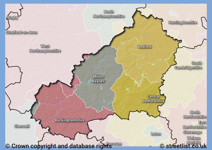 Councils within the MK area