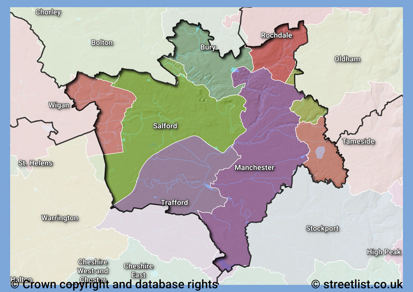 Councils within the M area