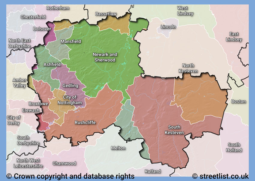 Councils within the NG area