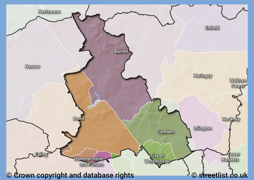 Councils within the NW area