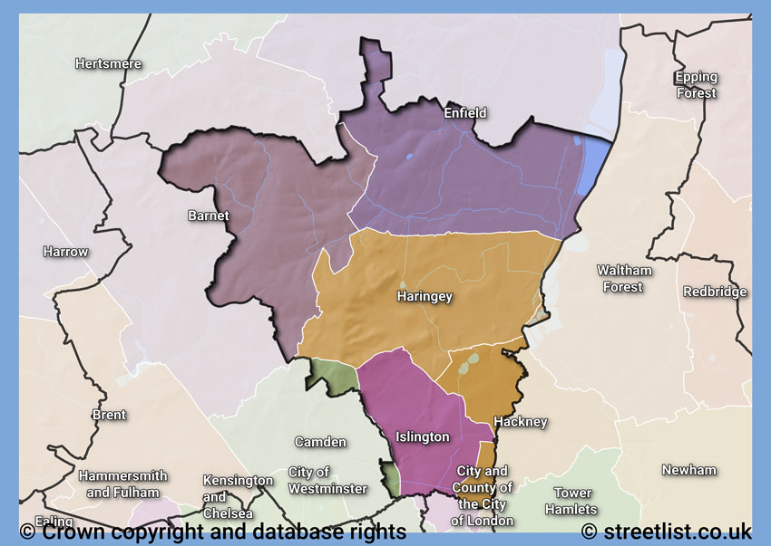 Councils within the N area