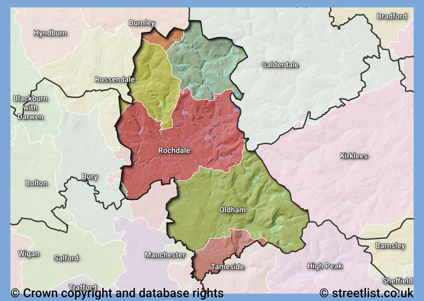 Councils within the OL area