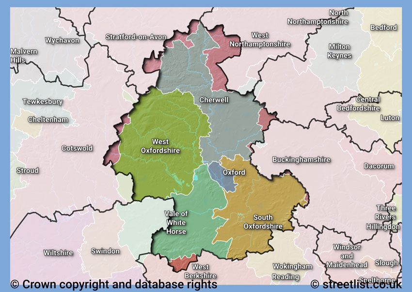 Councils within the OX area