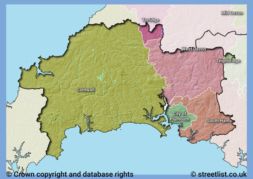 Councils within the PL area