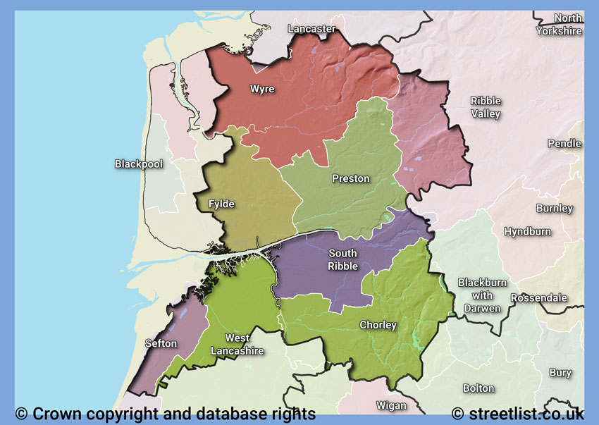 Councils within the PR area