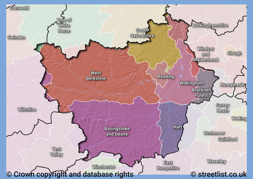 Councils within the RG area