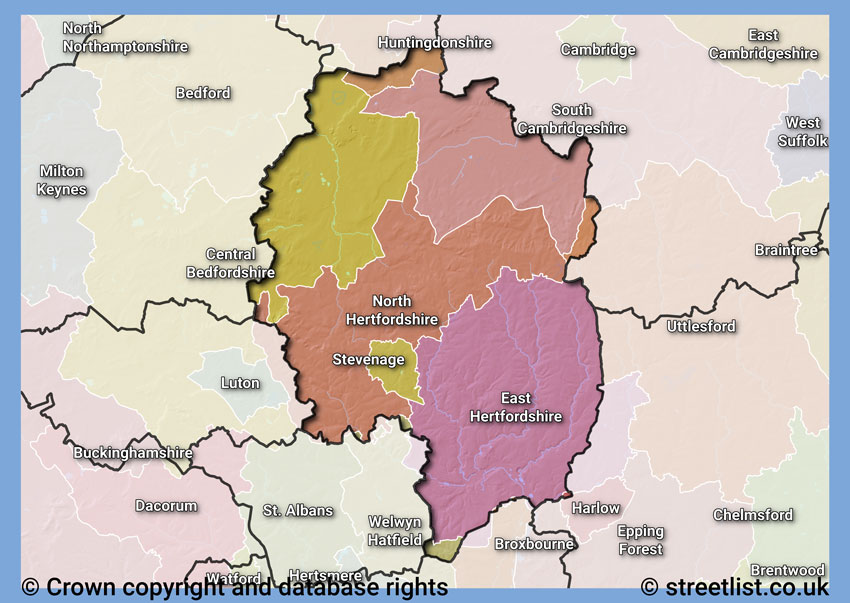 SG Postcode Area | Learn about the Stevenage Postal Area