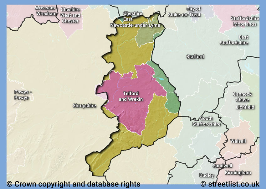 Councils within the TF area