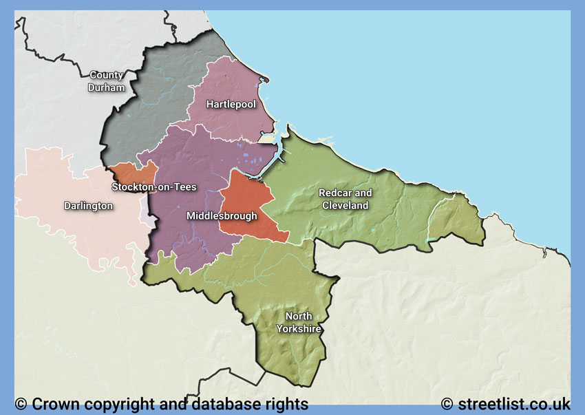 Councils within the TS area