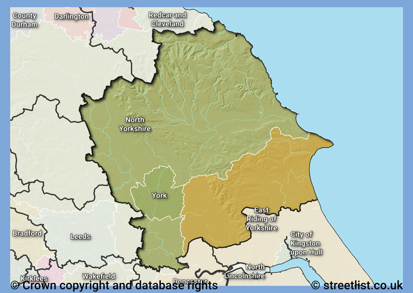 Councils within the YO area