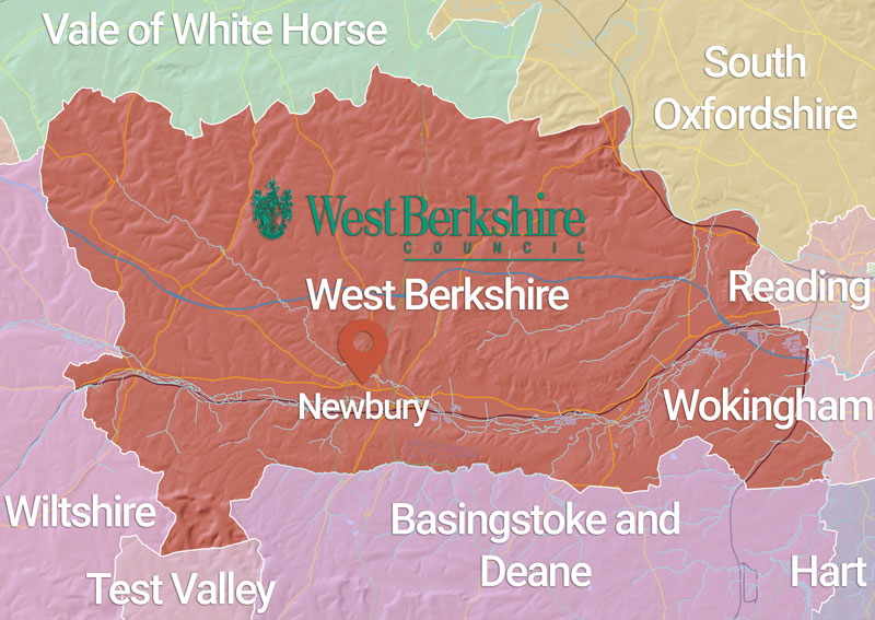 a map of West Berkshire Council