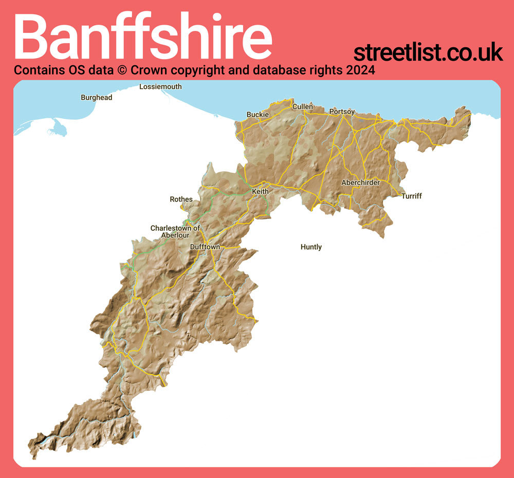 a map of Banffshire