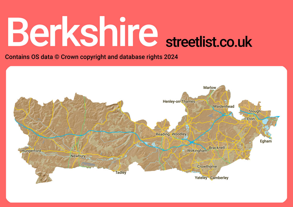 a map of Berkshire