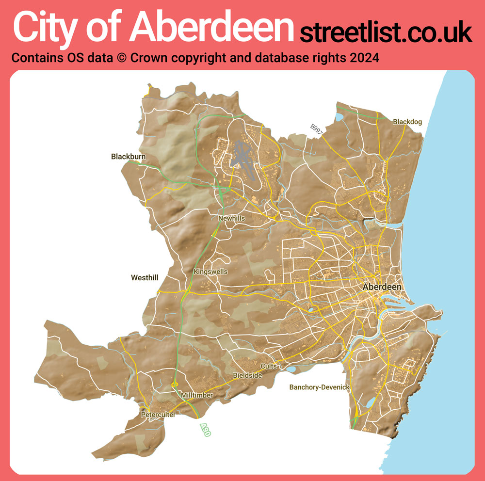 a map of City of Aberdeen