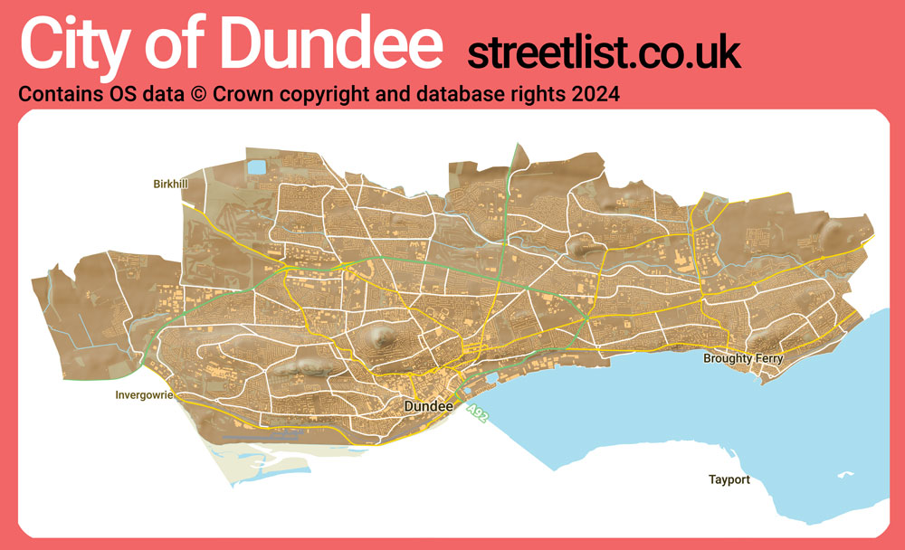 a map of City of Dundee